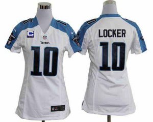 Jerseys Factory Cheap Nike Titans #10 Jake Locker White With C P