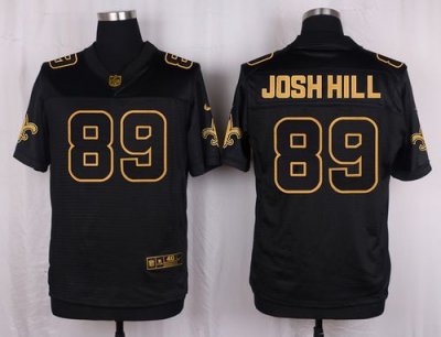 Jerseys Factory Cheap Nike Saints #89 Josh Hill Black Men's Stit