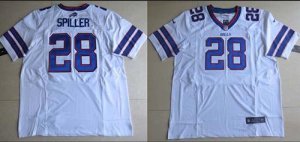 Jerseys Factory Cheap Nike Bills #28 C.J. Spiller White Men's Em