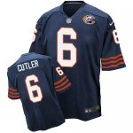 Jerseys Factory Cheap Nike Bears #6 Jay Cutler Navy Blue Throwba