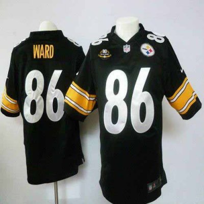 Jerseys Factory Cheap Nike Steelers #86 Hines Ward Black Team Co