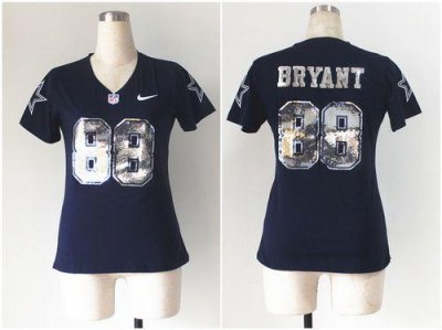 Jerseys Factory Cheap Nike Cowboys #88 Dez Bryant Navy Blue Wome