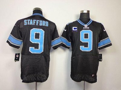 Jerseys Factory Cheap Nike Lions #9 Matthew Stafford Black Alter