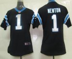 Jerseys Factory Cheap Nike Panthers #1 Cam Newton Black Team Col
