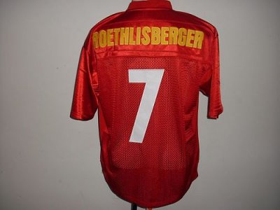 Jerseys Factory Cheap Steelers #7 Ben Roethlisberger Red QB Prac