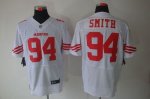 Jerseys Factory Cheap Nike 49ers #94 Justin Smith White Men's Em