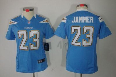 Jerseys Factory Cheap Nike Chargers #23 Quentin Jammer Electric