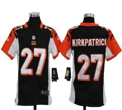 Jerseys Factory Cheap Nike Bengals #27 Dre Kirkpatrick Black Tea
