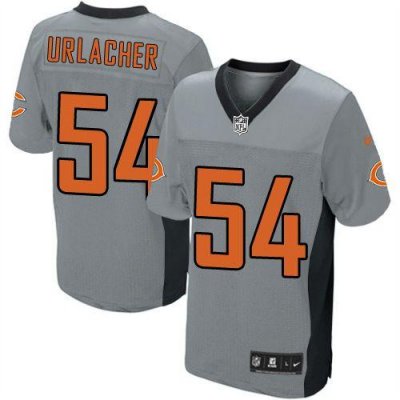 Jerseys Factory Cheap Nike Bears #54 Brian Urlacher Grey Shadow
