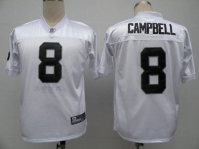 Jerseys Factory Cheap Raiders #8 Jason Campbell White Stitched N