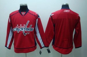 Jerseys Factory Cheap Capitals Blank Embroidered Red NHL Jersey