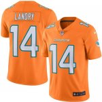 Jerseys Factory Cheap Nike Dolphins #14 Jarvis Landry Orange Men