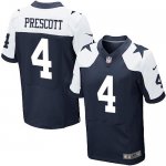 Jerseys Factory Cheap Nike Cowboys #4 Dak Prescott Navy Blue Tha