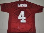Jerseys Factory Cheap Crimson Tide #4 Mark Barron Red Embroidere