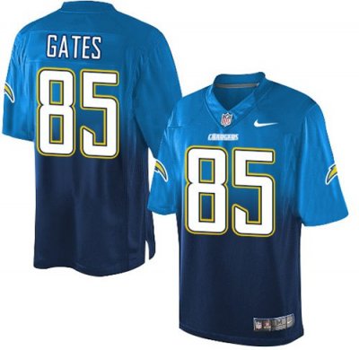 Jerseys Factory Cheap Nike Chargers #85 Antonio Gates Electric B