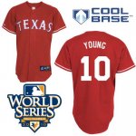 Jerseys Factory Cheap Rangers #10 Michael Young Red 2010 World S