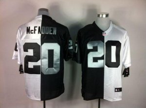 Jerseys Factory Cheap Nike Raiders #20 Darren McFadden White/Bla