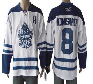 Jerseys Factory Cheap Maple Leafs #8 Mike Komisarek Third White