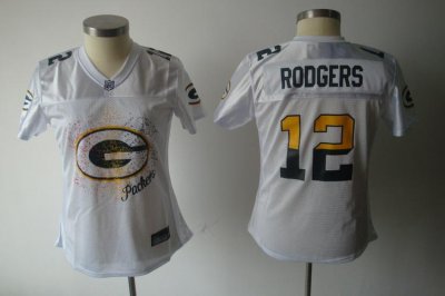 Jerseys Factory Cheap Packers #12 Aaron Rodgers White 2011 Women