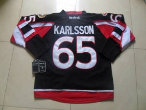 Jerseys Factory Cheap Senators #65 Erik Karlsson Black New Third