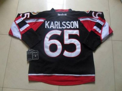 Jerseys Factory Cheap Senators #65 Erik Karlsson Black New Third