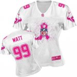 Jerseys Factory Cheap Nike Texans #99 J.J. Watt White Women's Br