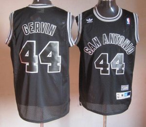 Jerseys Factory Cheap Spurs #44 George Gervin Black Shadow Throw