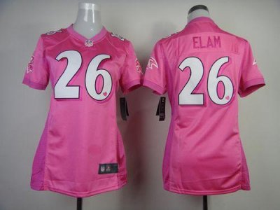 Jerseys Factory Cheap Nike Ravens #26 Matt Elam New Pink Women's