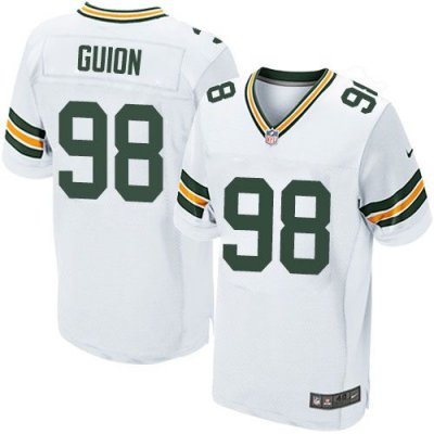 Jerseys Factory Cheap Nike Packers #98 Letroy Guion White Men's
