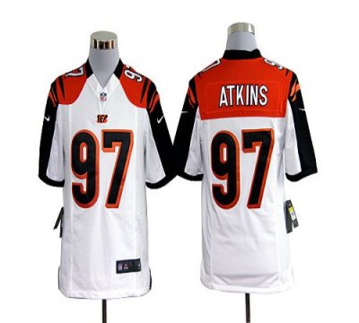 Jerseys Factory Cheap Nike Bengals #97 Geno Atkins White Men's S