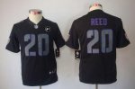 Jerseys Factory Cheap Nike Ravens #20 Ed Reed Black Impact With