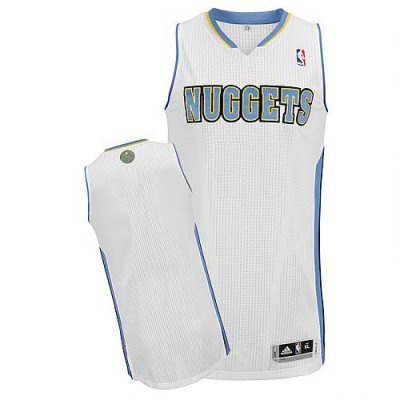 Jerseys Factory Cheap Revolution 30 Nuggets Blank White Stitched
