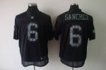 Jerseys Factory Cheap Sideline Black United Jets #6 Mark Sanchez