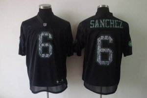 Jerseys Factory Cheap Sideline Black United Jets #6 Mark Sanchez