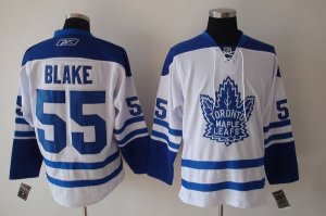 Jerseys Factory Cheap Maple Leafs #55 Jason Blake Embroidered Wh