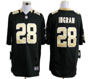 Jerseys Factory Cheap Nike Saints #28 Mark Ingram Black Team Col
