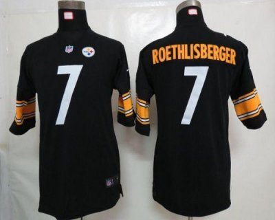 Jerseys Factory Cheap Nike Steelers #7 Ben Roethlisberger Black
