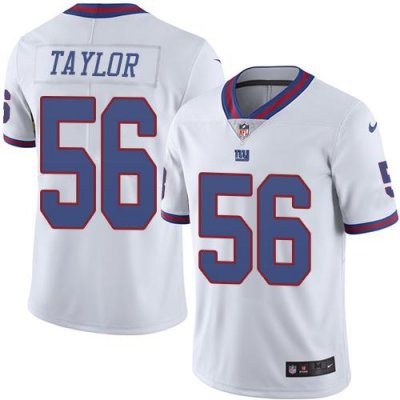 Jerseys Factory Cheap Nike Giants #56 Lawrence Taylor White Men'