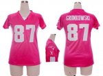 Jerseys Factory Cheap Nike Patriots #87 Rob Gronkowski Pink Draf