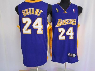 Jerseys Factory Cheap Lakers #24 Kobe Bryant Embroidered Purple