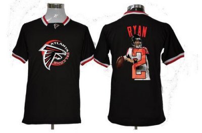 Jerseys Factory Cheap Nike Falcons #2 Matt Ryan Black Men's NFL