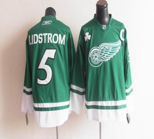 Jerseys Factory Cheap Red Wings St Patty's Day #5 Nicklas Lidstr