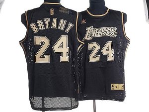 Jerseys Factory Cheap Lakers #24 Kobe Bryant Stitched Black Grey