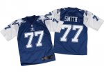 Jerseys Factory Cheap Nike Cowboys #77 Tyron Smith Navy Blue/Whi