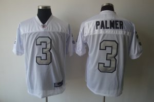 Jerseys Factory Cheap Raiders #3 Carson Palmer White Silver Grey