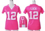 Jerseys Factory Cheap Nike Colts #12 Andrew Luck Pink Draft Him