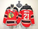 Jerseys Factory Cheap Blackhawks #21 Stan Mikita Red Sawyer Hood