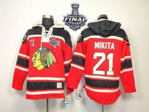 Jerseys Factory Cheap Blackhawks #21 Stan Mikita Red Sawyer Hood