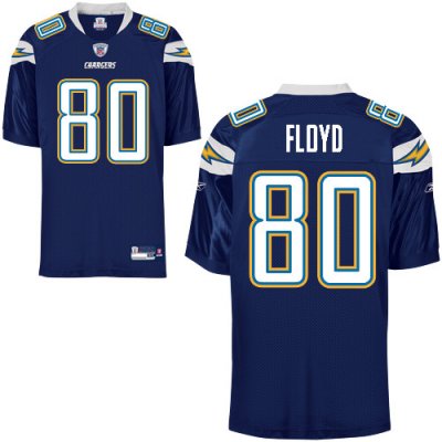 Jerseys Factory Cheap Chargers #80 Malcom Floyd Navy Blue Stitch