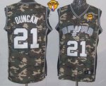 Jerseys Factory Cheap Spurs #21 Tim Duncan Camo Stealth Collecti